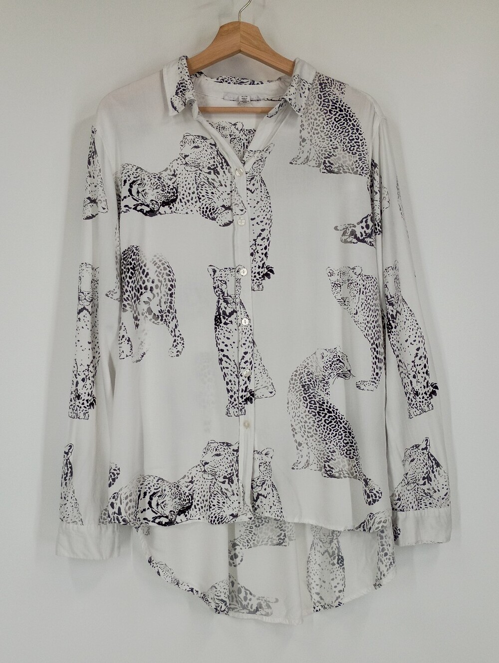 Jane Delancey Leopard Print Button Down Shirt